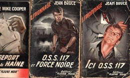3 Livres Editions F.N  Espionnage  N:103 Ici Oss.117 N: 116 .oss117 Et Force Noire Et N:416  Passeport Pour La Haine - Fleuve Noir
