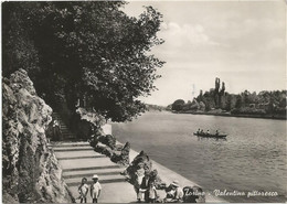 AB1268 Torino - Fiume Po - Panorama Dal Valentino / Viaggiata 1955 - Fiume Po