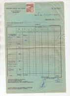 Pontevedra  (Espagne ) Facture 1962  PARADOR NACIONAL (avec Timbre Fiscal) (PPP34756) - España