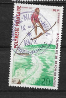 Timbres Oblitérés De Polynésie Française, N°87 YT, Coupe Du Monde De Ski Nautique, Saut - Oblitérés
