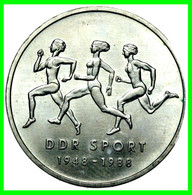 ( GERMANY ) REPUBLICA DEMOCRATICA DE ALEMANIA AÑO 1988 ( RDA ) EAST GERMAN SPORTS MONEDA DE 10-DM - COPPER-NICKEL, 31 MM - Sammlungen