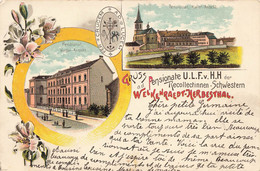 Gruss Pensionate U.L.F.v.H.H Der Recollectinnen- Schwestern - WELKENRAEDT-HERBESTHAL - Carte Circulé En 1905 - Welkenraedt