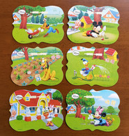 China 2013 Set Of 6 Disney Mickey Mouse Donald Duck Irregularly Shaped Pre-stamped Card - Disney