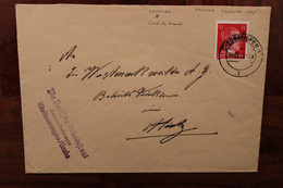 1943 Arbeitsfrontlager Diedenhofen Thionville Gemeinschaftslager Wollmeringen Allemagne Dt Reich Cover Lorraine - Guerre De 1939-45