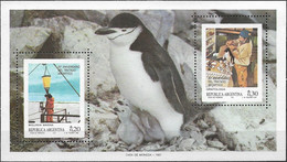 ARGENTINA - SOUVENIR SHEET 25th ANNIVERSARY OF THE ANTARCTIC TREATY 1987 - MNH - Traité Sur L'Antarctique