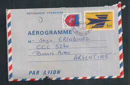 L'aérogramme De La France Diffusé à L'Argentine -A1RR2- - Lettres & Documents