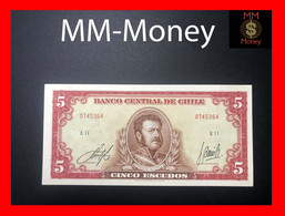 CHILE  10 Escudos 1964  P. 138  "sig. Cuevas - Barrios Meza"    UNC - Chile