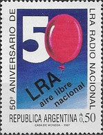 ARGENTINA - 50th ANNIVERSARY OF LRA NATIONAL RADIO, BUENOS AIRES 1987 - MNH - Telecom