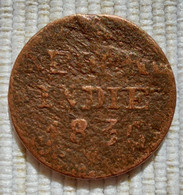 Netherlands East Indies/Sumatra 1836 - 1Cent/1 Duit - KM# 290 - Indie Olandesi