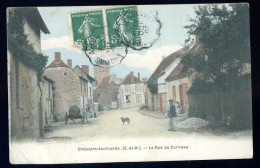 Cpa Du 77 Chalautre La Grande - La Rue Du Corneau  ...  Villiers Saint Georges , Provins   FEV22-10 - Villiers Saint Georges