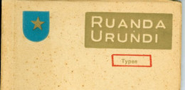 12 CP Ruanda Urundi "Types"  Ed. Jos Dardenne 1 Carnet Complet Sér. 2 Luxe K1. Vers 1930 Ethnographie . Jeunes Filles - Ruanda-Urundi
