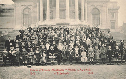 Cercle D'Etudes Musicales "Vers L'Avenir" 1913 - ETTERBEEK - 1914 -  Grand Groupe - Etterbeek