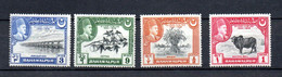 Bahawalpur 1949 Old Set Def. Stamps (Michel 22/25) MNH - Pakistan