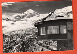 QAF-05 Saas-Fee Restaurant Längfluh Feegletscher U. Allalin. Klopfenstein Non Circ. Grand Format - Saas-Fee