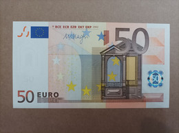 50 EURO SPANIEN(V) M058A1 First Position, Last Letter Of Old Draghi Design, , DRAGHI, UNCIRCULATED - 50 Euro