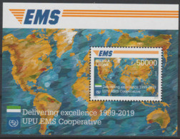 Sierra Leone 2019 Mi. ? Bloc Block Souvenir Sheet Joint Issue 20e Anniversaire EMS 20 Years Emission Commune E.M.S. UPU - Sierra Leone (1961-...)