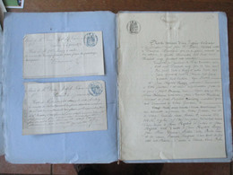 4 NOVEMBRE 1871 ADJUDICATION PAR LES HOSPICES DE CAMBRAI A Mr JEAN BAPTISTE MAZY CULTIVATEUR A VILLERS-GUILAIN - Manoscritti