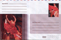 Lote PEP1356, Cuba, Entero Postal, Stationery, Cover, E, Don Quijote, Ballet, Music - Maximumkarten