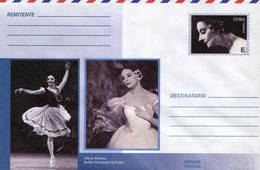 Lote PEP1357, Cuba, Entero Postal, Stationery, Cover, E, Alicia Alonso, Ballet, Music, Woman - Cartes-maximum