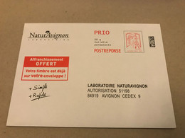 PAP039 - PAP Réponse  Neuf 110x154 Marianne De Ciappa-Kavena Tarif PRIO Repiqué NaturAvignon 17P026 - Listos Para Enviar: Respuesta /Ciappa-Kavena