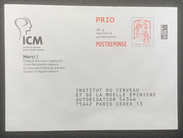 PAP123 - PAP Réponse  Neuf 110x154 Marianne De Ciappa-Kavena Repiqué ICM Institut Du Cerveau Et De La Moelle épinière - PAP : Antwoord /Ciappa-Kavena