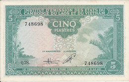 INDOCHINE   -  5  Piastres   Nd(1953)   -- UNC --   Indo-china - Indochine