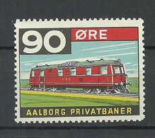 DENMARK Dänemark Railway Stamp Eisenbahn Aalborg 90 öre MNH - Pacchi Postali