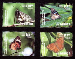 SAMOA 2015 - Yvert PA N° 11/14 - NEUFS * */ MNH - 4 Valeurs - Faune, Papillons, Butterflies - Cote 160,00€ - Samoa