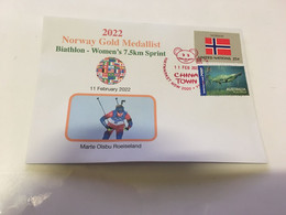 (1 G 20) Beijing 2022 Olympic Winter Games - Gold Medal To Norway - M.O Roeiseland - Winter 2022: Peking