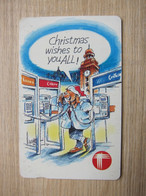 Limited Issues Autelca Phonecard,X-mas 1993,set Of 1, Used With A Little Scratchs - Hong Kong