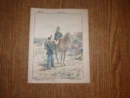 Protège-Cahier/Couverture "Garde Républicaine à Pied Et à Cheval" -Voir Détails Sur Photos -Format Plié 22,7x 18 Cm Env. - Protège-cahiers