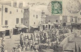 1906- C P A De TUNIS  Affr. 5 C Oblit. CAMP SERVIERE / REGENCE DE TUNIS - Lettres & Documents