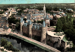 Josselin Le Chateau Coté Feodal Vue Aerienne              CPM Ou CPSM - Josselin