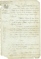 Partage Propriété - Le Gault-Soigny (51) - 20 Septembre 1812 - Notaire à Boissy-le-Repos (51) - Incomplet - Timbre 75c - Manuscripts