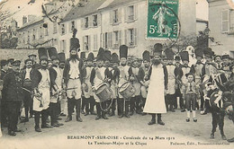 95 BEAUMONT SUR OISE - Cavalcade Du 24 Mars 1912. Le Tambour Major  Et La Clique - Beaumont Sur Oise