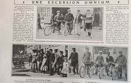 1904 UNE EXCURSION OMNIUM DE L'AUTO - LES " AUDAX "  CYCLISTES - MOTOCYCLISTES - LAGNY - LA VIE AU GRAND AIR - Sin Clasificación