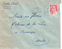 France Enveloppe Publicitaire Ets Emile Choix BRUSSEY (70 Haute Saône) - Other & Unclassified