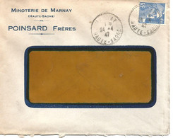 France Enveloppe Publicitaire Ets Poinsard Minoterie  De  Marnay (70 Haute Saône) - Other & Unclassified