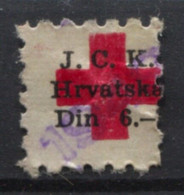 Yugoslavia - Croatia 1949 Overprint 1950, Stamp For Membership, Red Cross, Administrative Stamp Revenue, Tax Stamp Din 6 - Dienstmarken