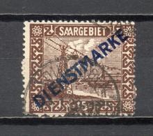 SARRE SERVICE   N° 4   OBLITERE  COTE 0.30€    INDUSTRIE - Dienstmarken