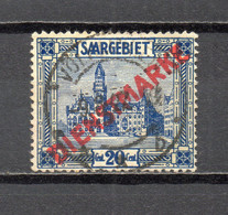 SARRE SERVICE   N° 6   OBLITERE  COTE 0.30€    INDUSTRIE - Dienstmarken