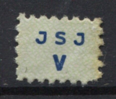 Yugoslavia 1948, Stamp For Membership, JSJ, Labor Union, Administrative Stamp - Revenue, Tax Stamp, V - Officials