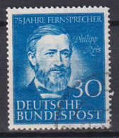 Bundesrepublik Deutschland 1952 MiNr. 161 Gest./used 75 Jahre Telefon Philipp Reis - Used Stamps