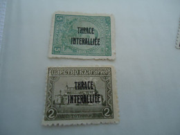 TRHACE  GREECE  MLN   STAMPS OVERPRINT THRACE  ΘΡΑΚΗ - Lemnos