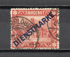 SARRE SERVICE   N° 15   OBLITERE  COTE 7.25€    INDUSTRIE - Dienstmarken