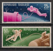 Togo - 1966 - N°Yv. 475 à 476 - Homme Dans L'espace - Neuf Luxe ** / MNH / Postfrisch - Togo (1960-...)