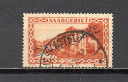 SARRE SERVICE   N° 18   OBLITERE  COTE 1.60€    CASERNE VAUBAN - Dienstmarken