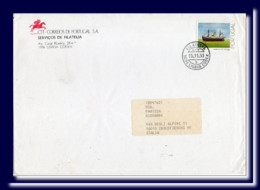 1993 Portugal Large Letter Sent Lisboa To Italy - Brieven En Documenten