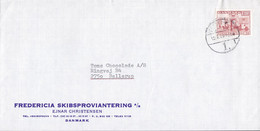 Denmark FREDERICIA SKIBSPROVIANTERING Ejnar Christensen Brotype FREDERICIA 1. (1.) 1980 Cover Brief (Cz. Slania) - Covers & Documents