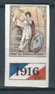 FRANCE VIGNETTE DELANDRE RARE : Le FORT DE DOUAUMONT Tricolore - WWI Ww1 Cinderella Poster Stamp 1914 1918 - Vignettes Militaires
